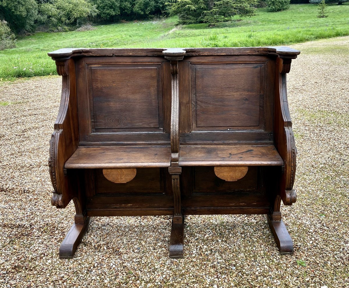 Stalles d'église en chêne éléments XVIIème -photo-2