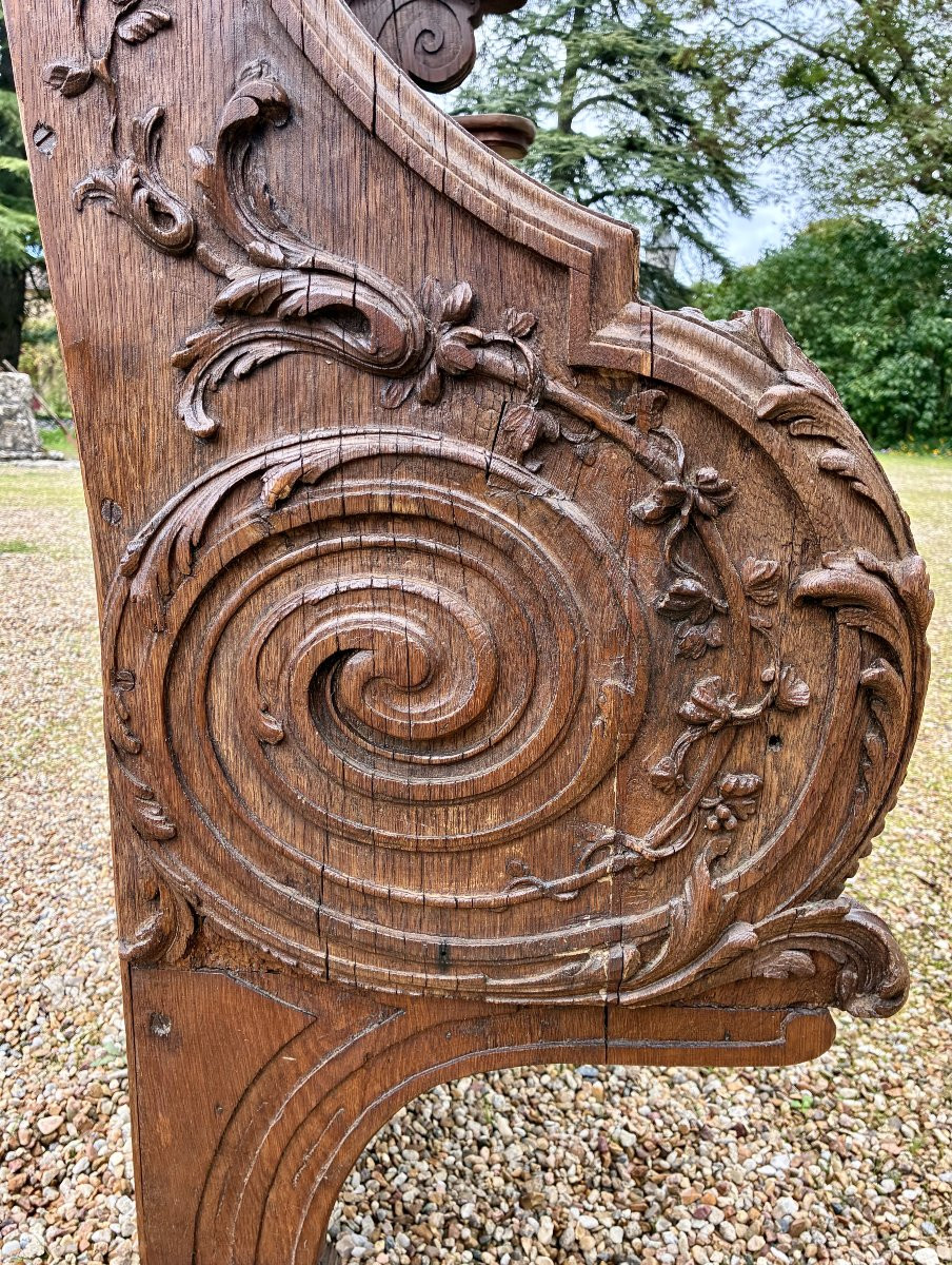 Stalles d'église en chêne éléments XVIIème -photo-5