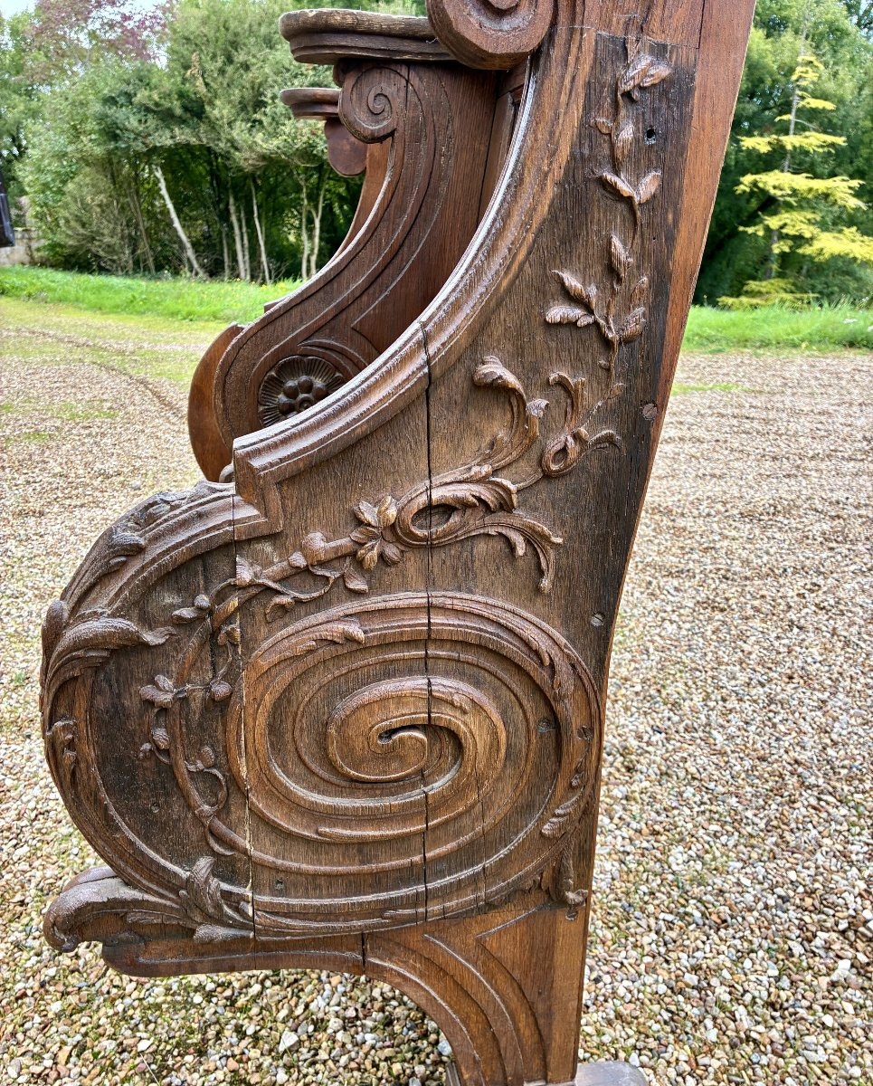 Stalles d'église en chêne éléments XVIIème -photo-6