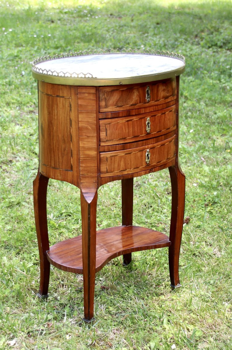 Writing Desk Between Two 18th Century Stamped Cm Magnien-photo-2