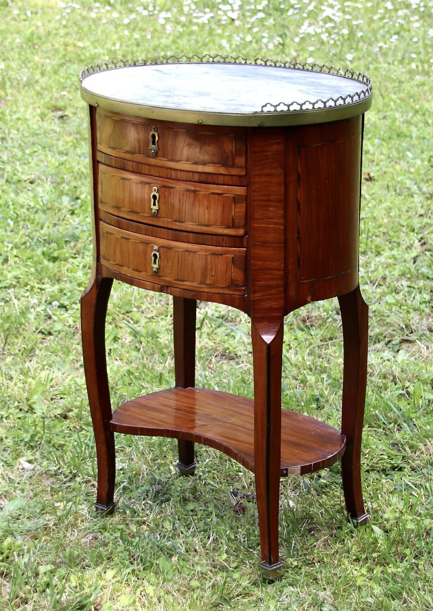 Writing Desk Between Two 18th Century Stamped Cm Magnien-photo-4