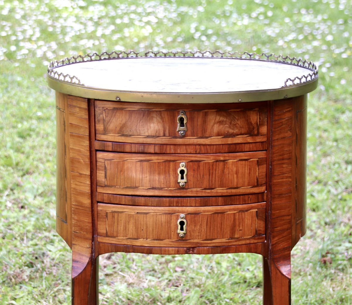 Writing Desk Between Two 18th Century Stamped Cm Magnien-photo-2
