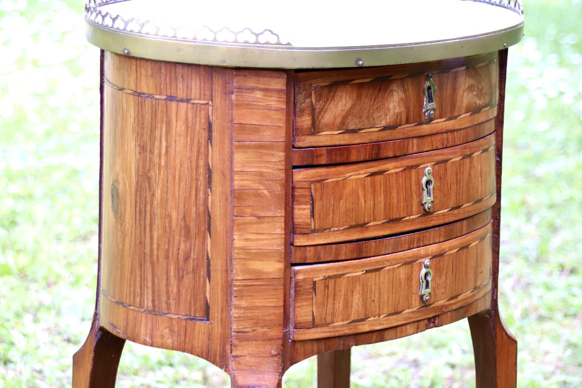 Writing Desk Between Two 18th Century Stamped Cm Magnien-photo-4