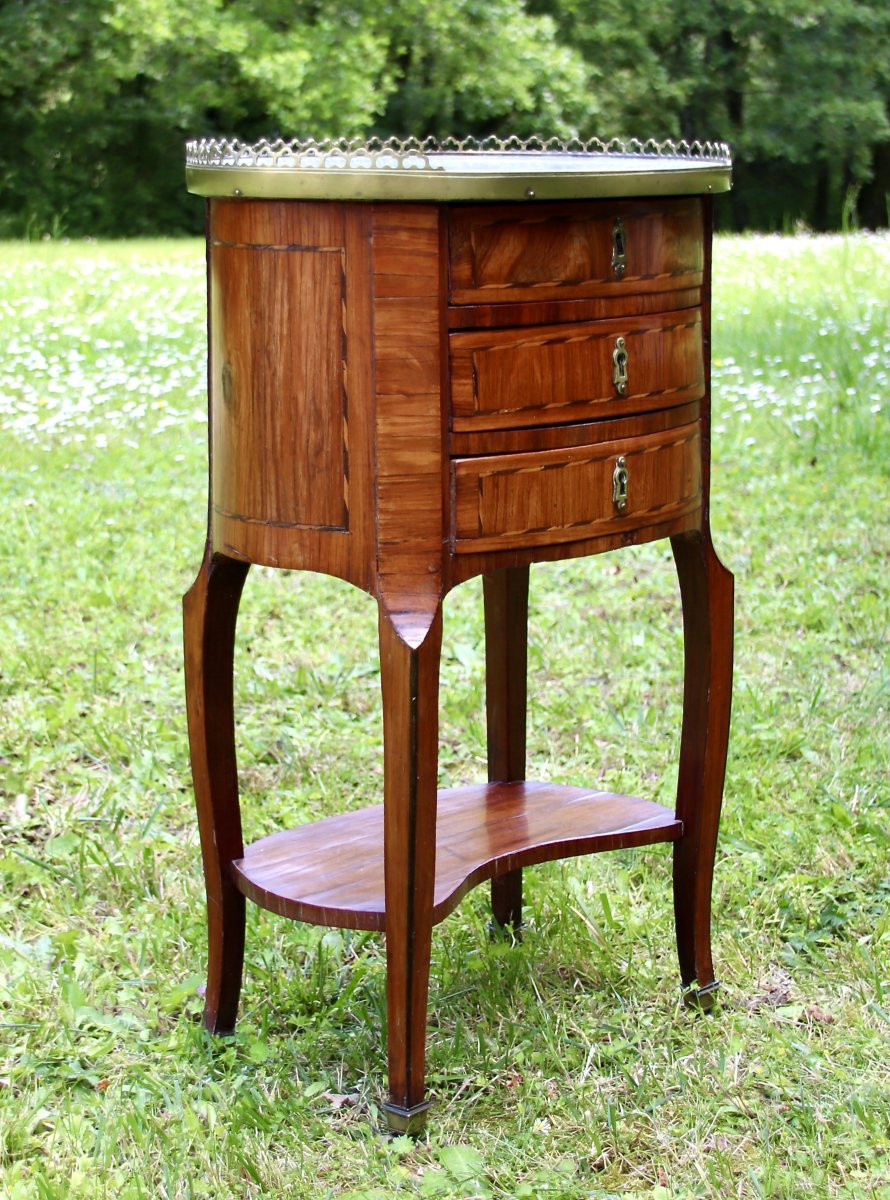 Writing Desk Between Two 18th Century Stamped Cm Magnien-photo-5