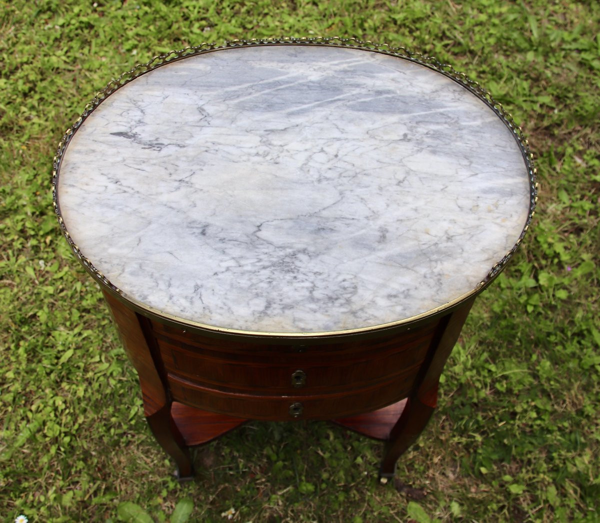 Writing Desk Between Two 18th Century Stamped Cm Magnien-photo-6