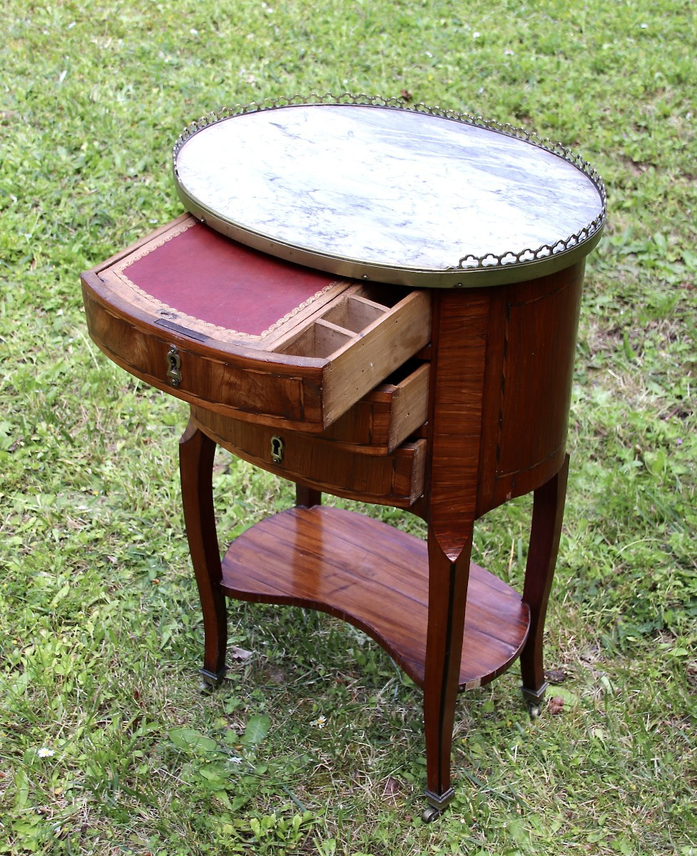 Writing Desk Between Two 18th Century Stamped Cm Magnien