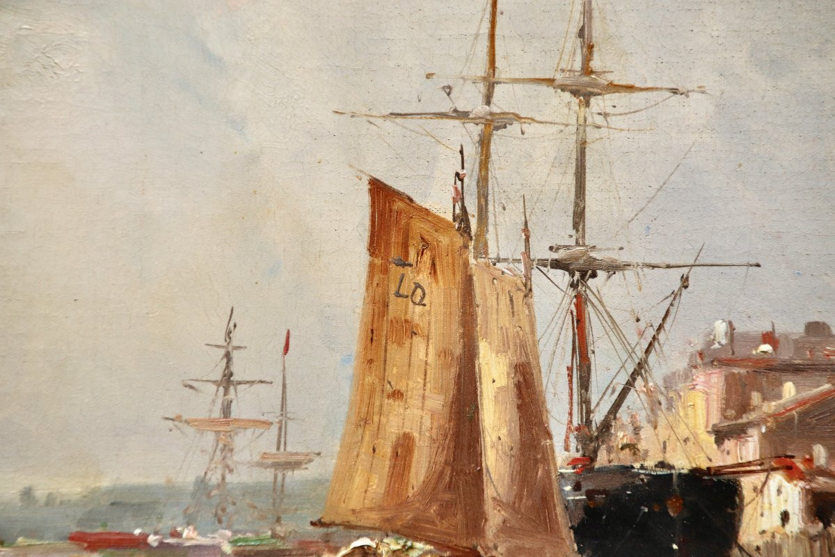 Peinture marine XIXème de Galien-LALOUE -photo-1