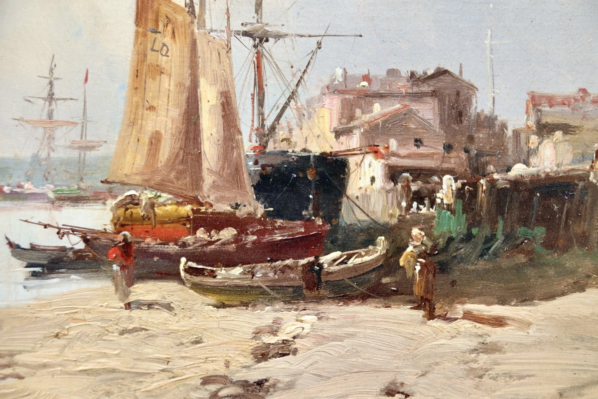 Peinture marine XIXème de Galien-LALOUE -photo-2