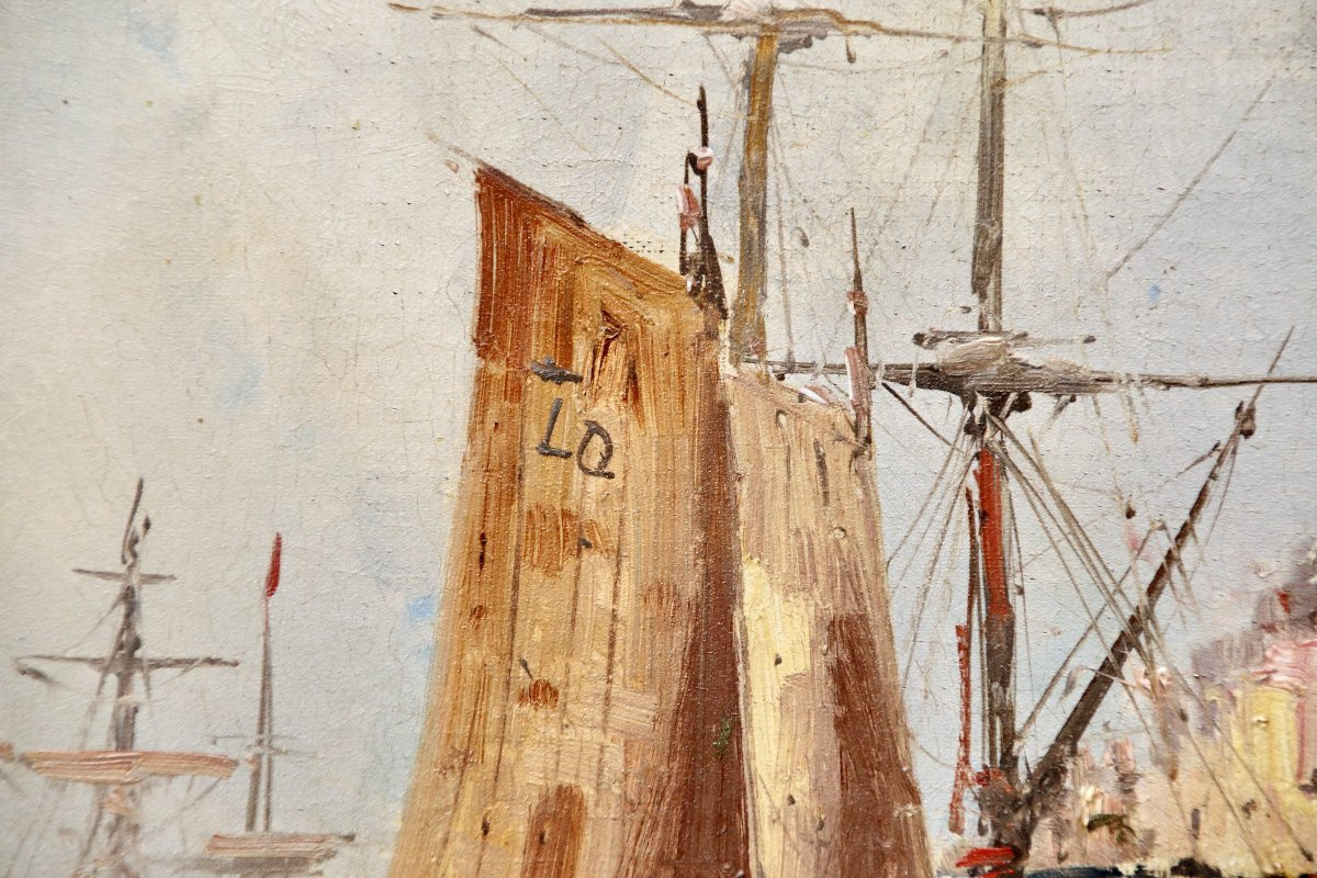 Peinture marine XIXème de Galien-LALOUE -photo-4