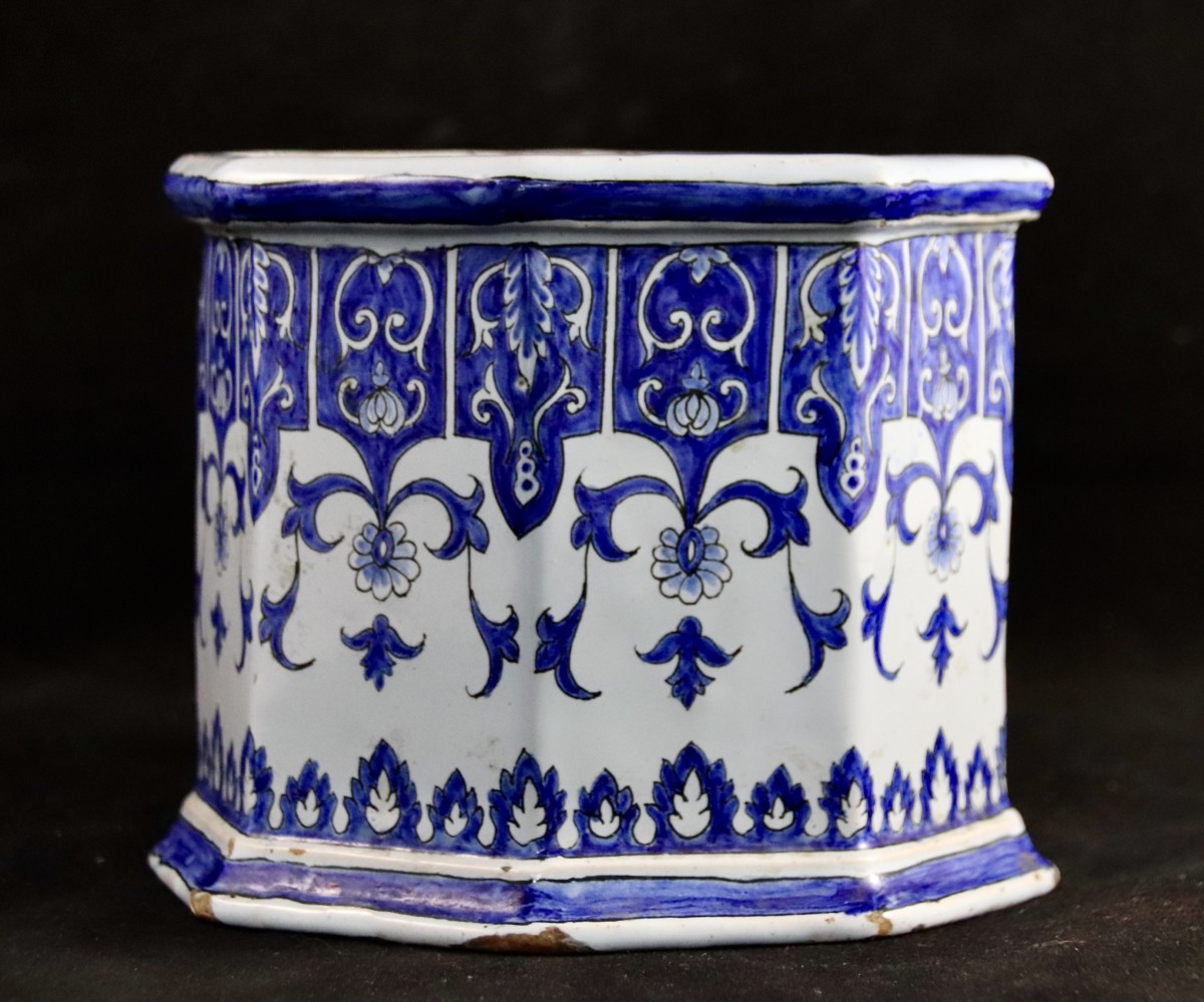 19th Century Malicorne Earthenware Water Cooler-photo-4