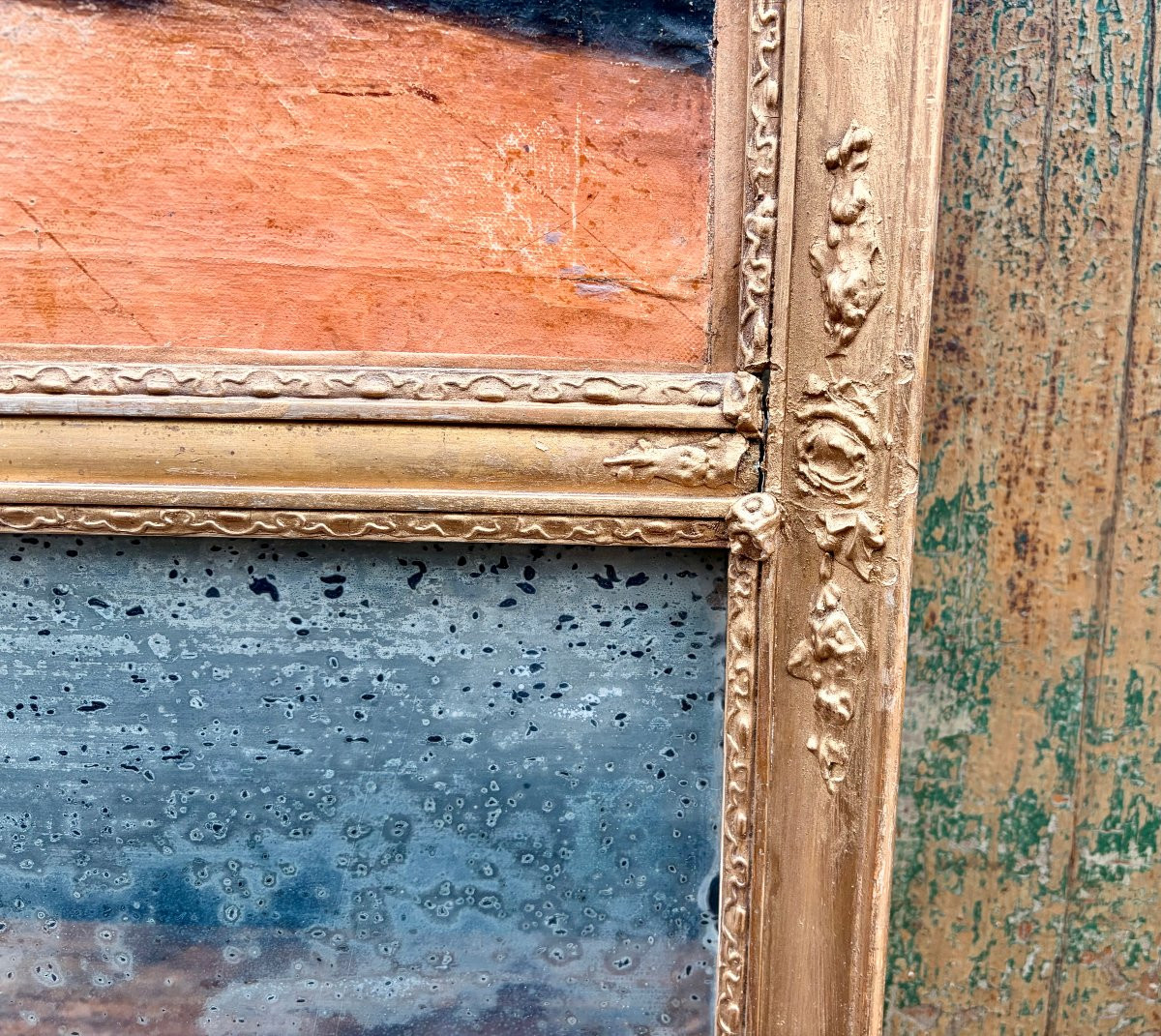 Trumeau XIXème scène à l'ecclésiastique -photo-7