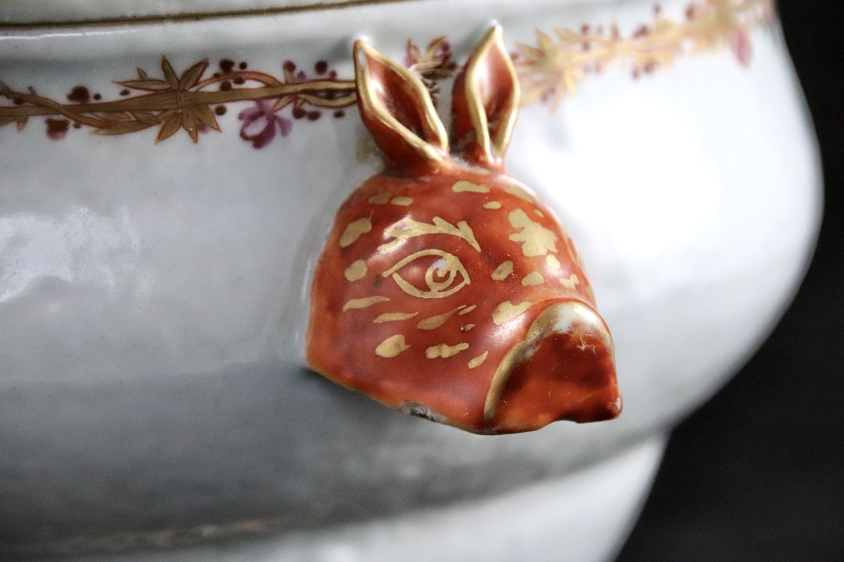 Soupière terrine et plats XVIIIème de la compagnie des Indes-photo-3