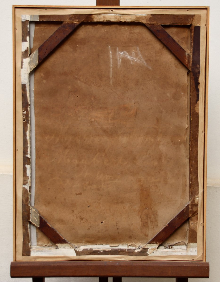 18th-century Pastel Of A Woman With A Headdress -photo-8