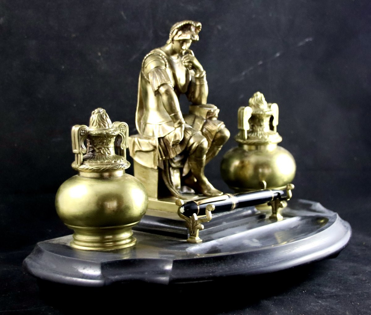 19th Century Inkwell By Lorenzo De' Medici After Michelangelo -photo-5
