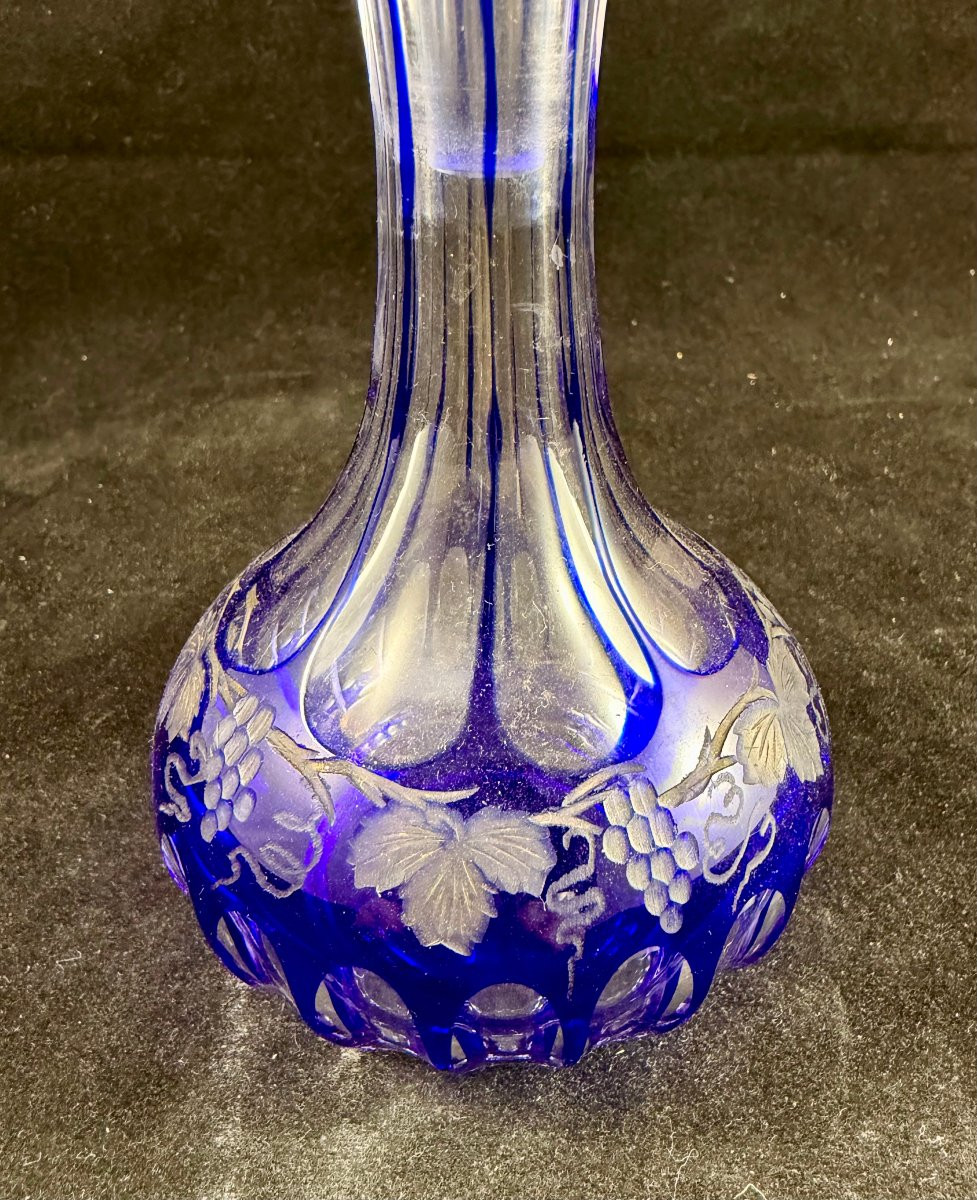 19th Century Bohemian Crystal Bottle -photo-2