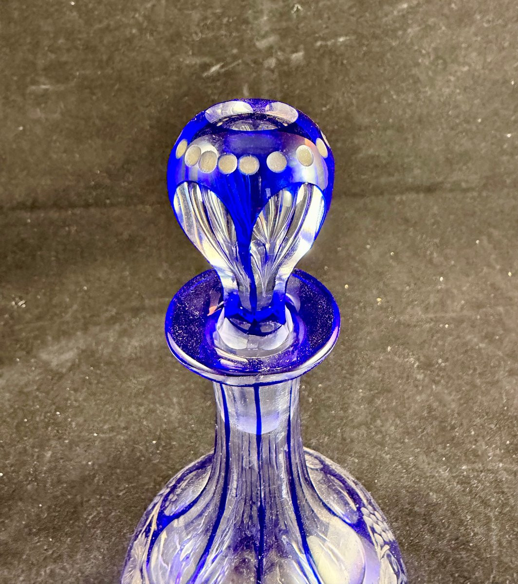 19th Century Bohemian Crystal Bottle -photo-3