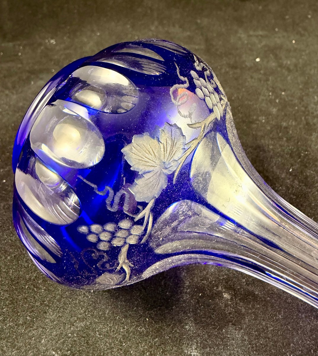 19th Century Bohemian Crystal Bottle -photo-4