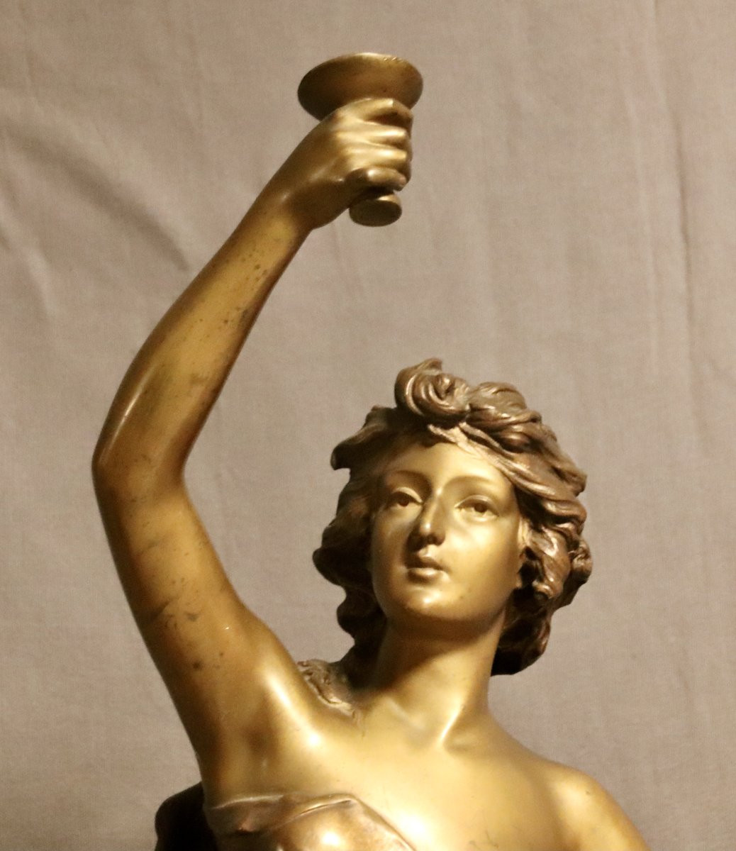 bronze d'Édouard DROUOT représentant Hébé-photo-3