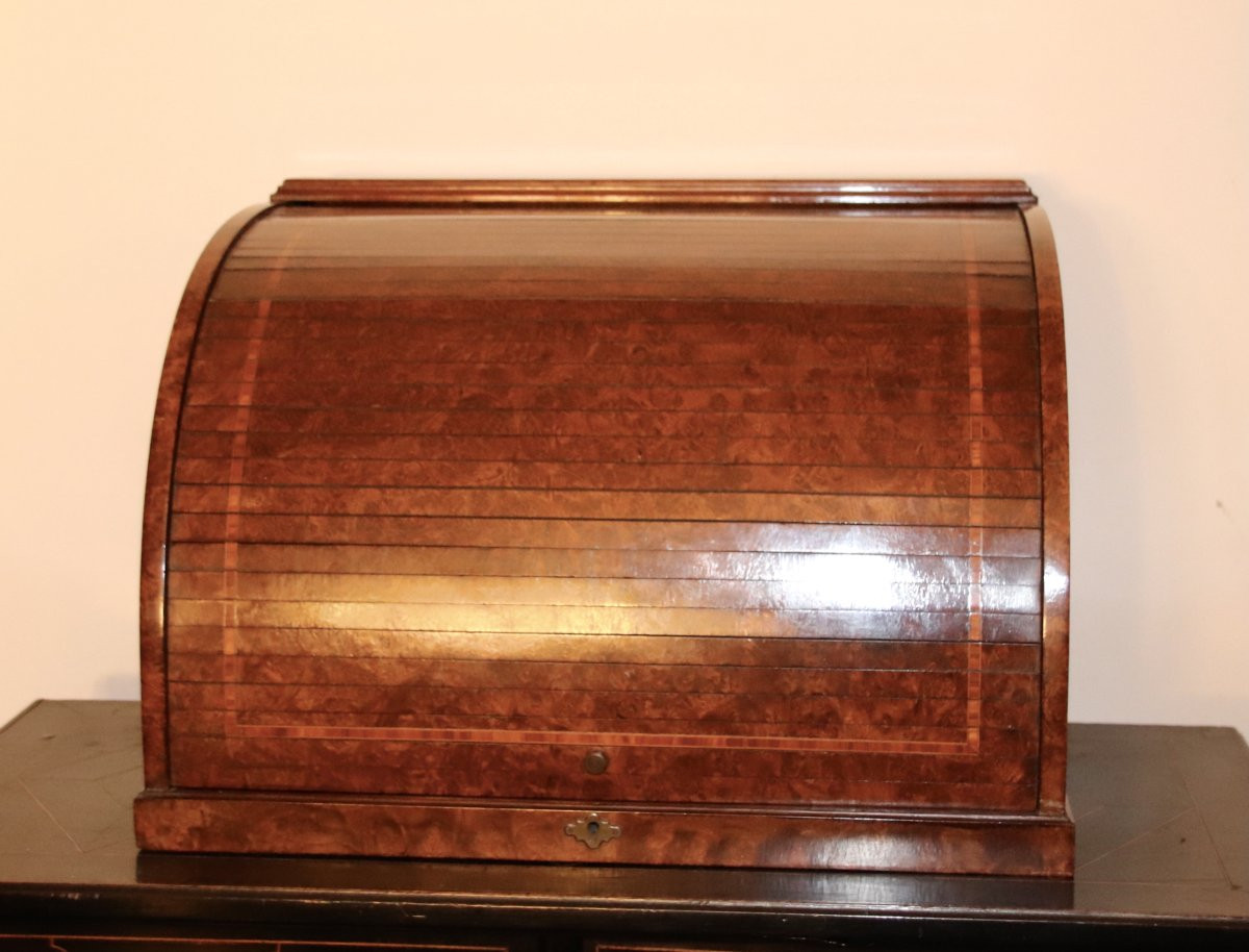 cave à liqueur XIXème en ronce de tuya -photo-3