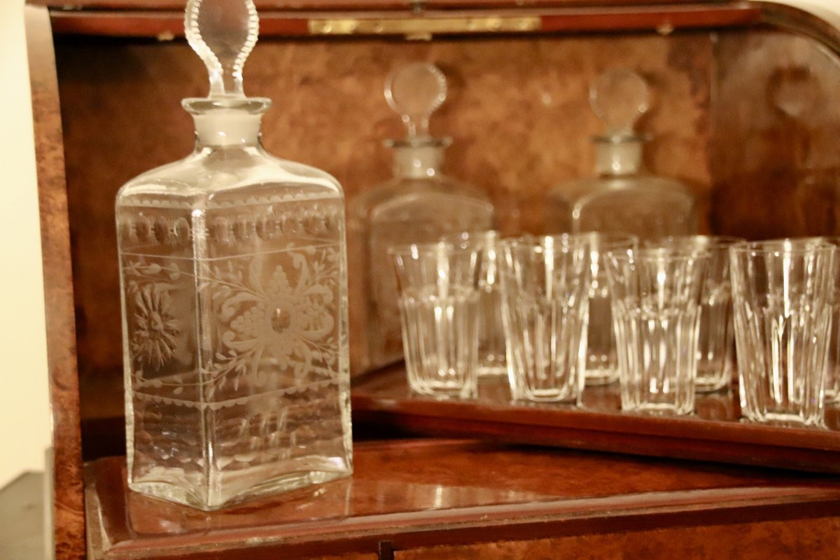 cave à liqueur XIXème en ronce de tuya -photo-8