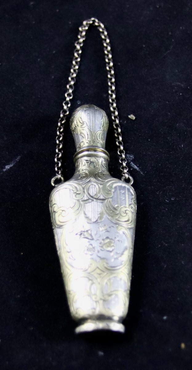 19th Century Silver And Vermeil Salt Cellar -photo-1