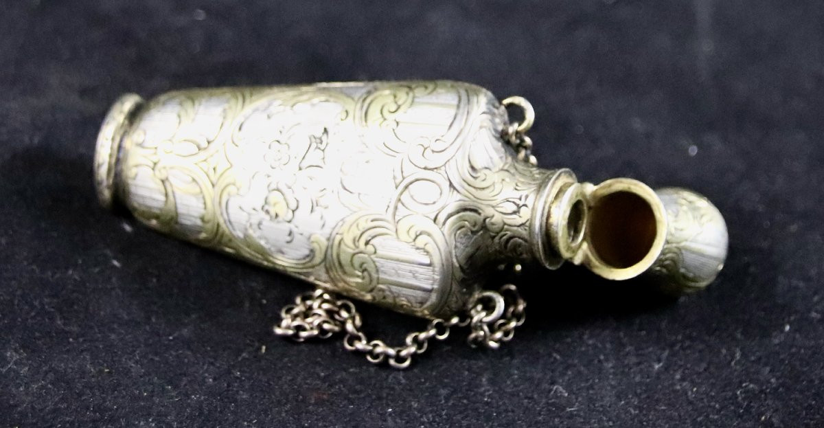 19th Century Silver And Vermeil Salt Cellar -photo-2