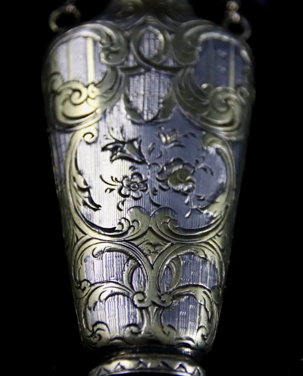 19th Century Silver And Vermeil Salt Cellar -photo-5