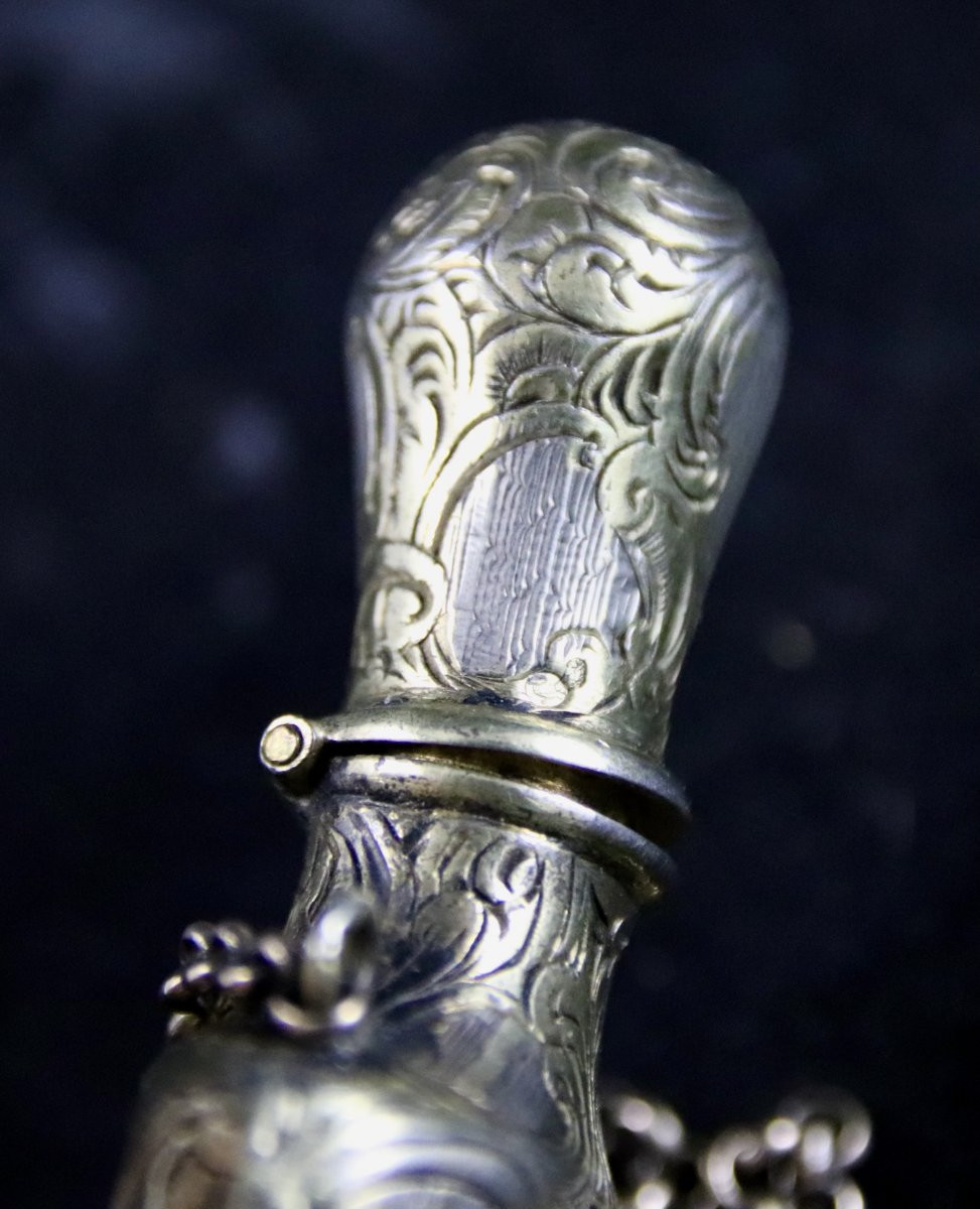 19th Century Silver And Vermeil Salt Cellar -photo-6