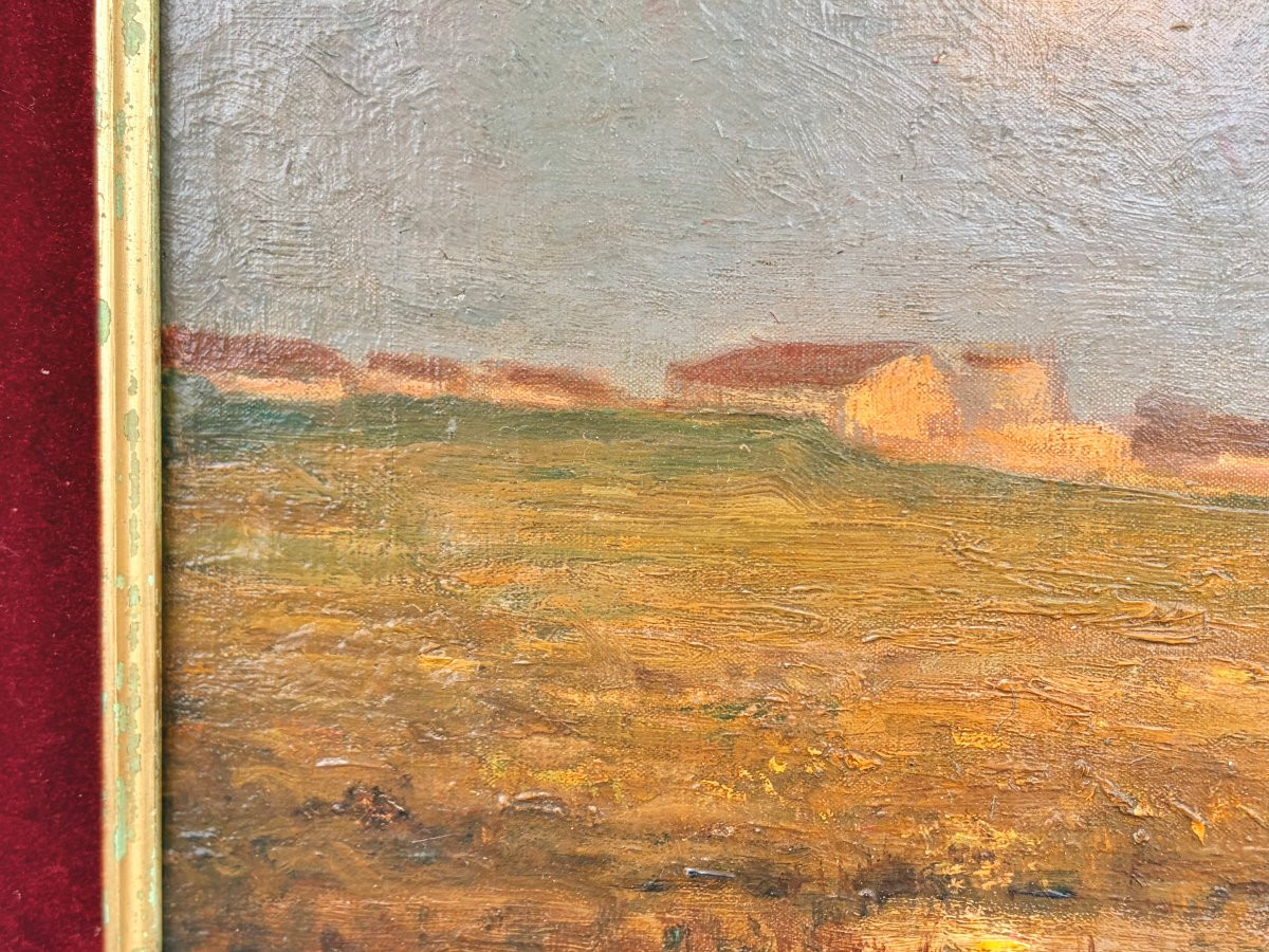 Peinture Henri CALLOT village sous le soleil -photo-3