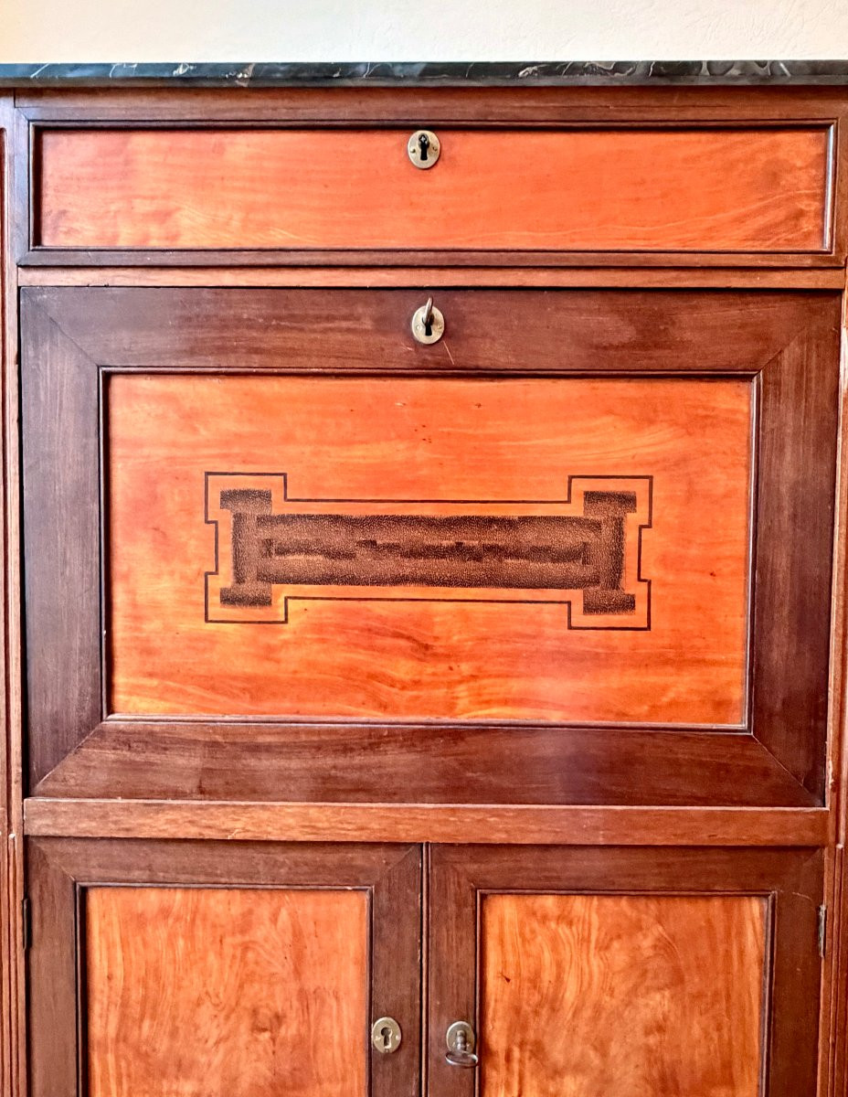 Louis XVI Secretary In Amaranth And Lemonwood -photo-4