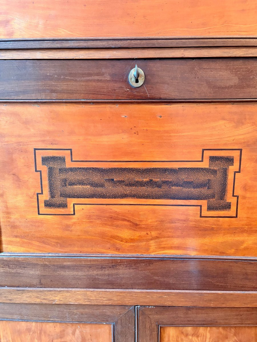 Louis XVI Secretary In Amaranth And Lemonwood -photo-4