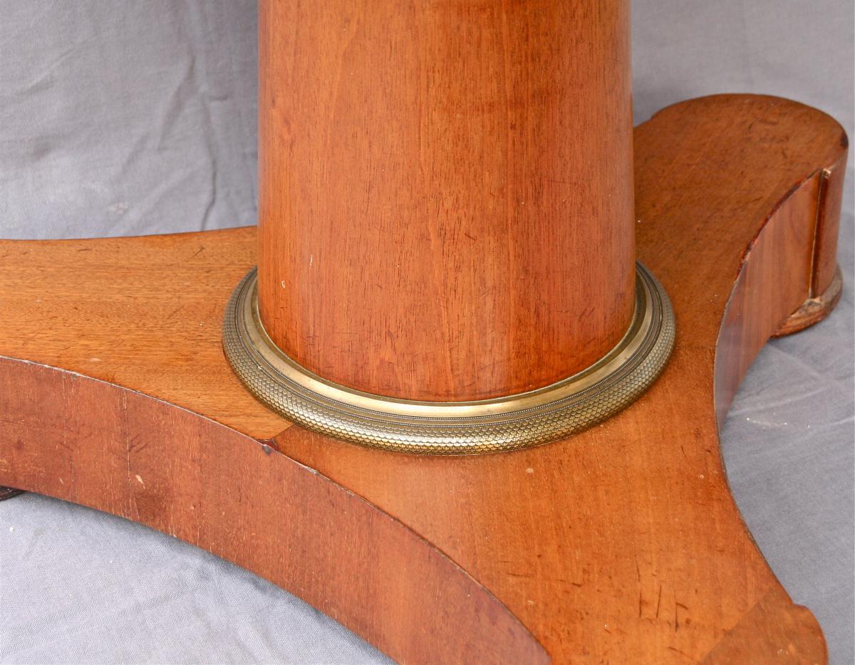 Pedestal Mahogany Empire XIX-photo-3