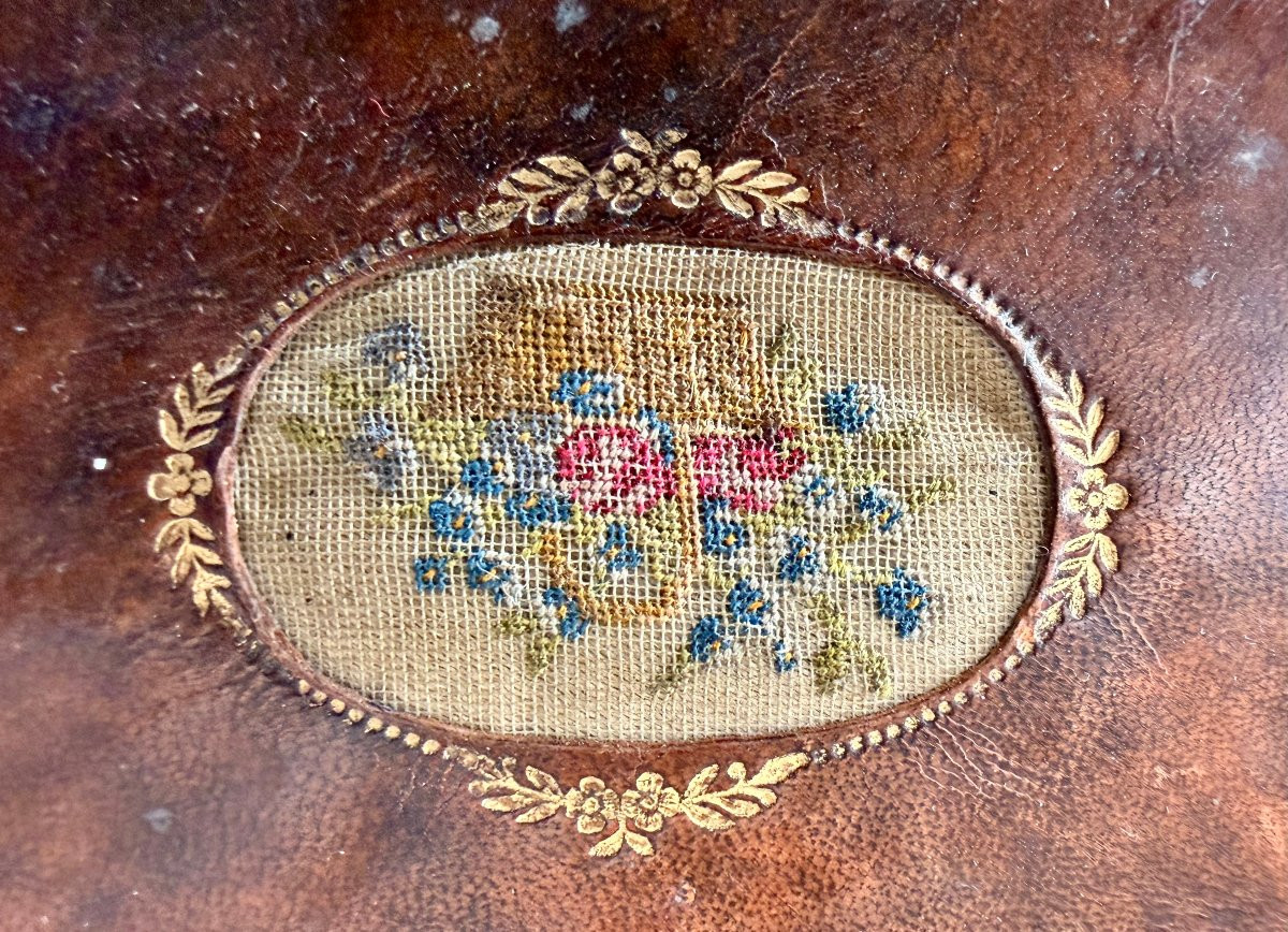 Lancel Leather Clutch With Embroidery -photo-7