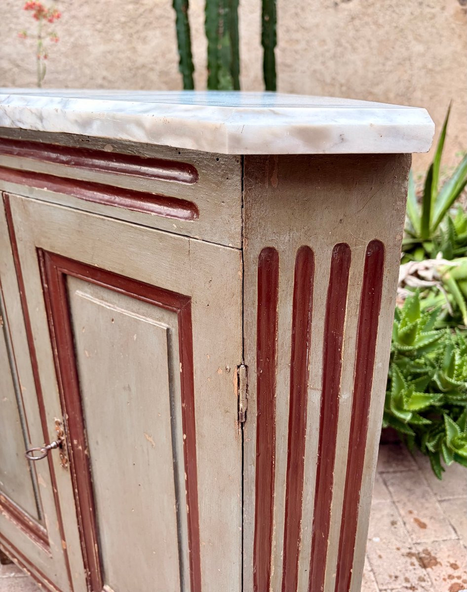 paire d'encoignures peinte d'époque XVIIIème-photo-3