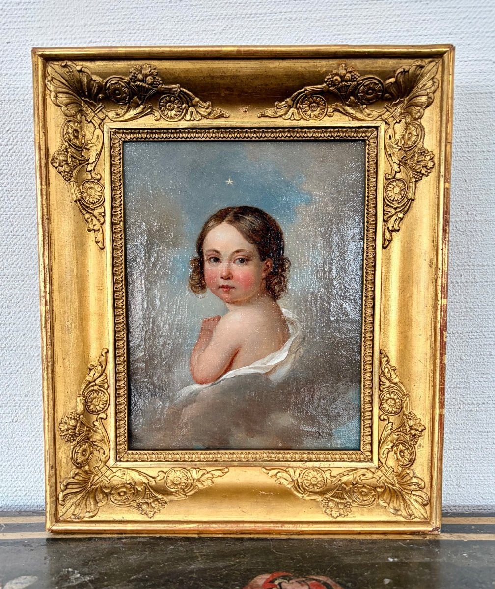 Painting Of A Young Child From The Restoration Period -photo-3