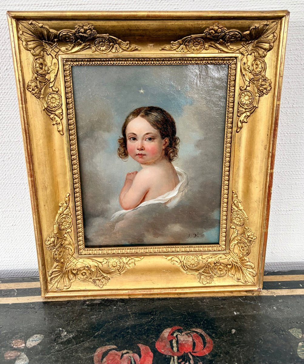 Painting Of A Young Child From The Restoration Period -photo-4