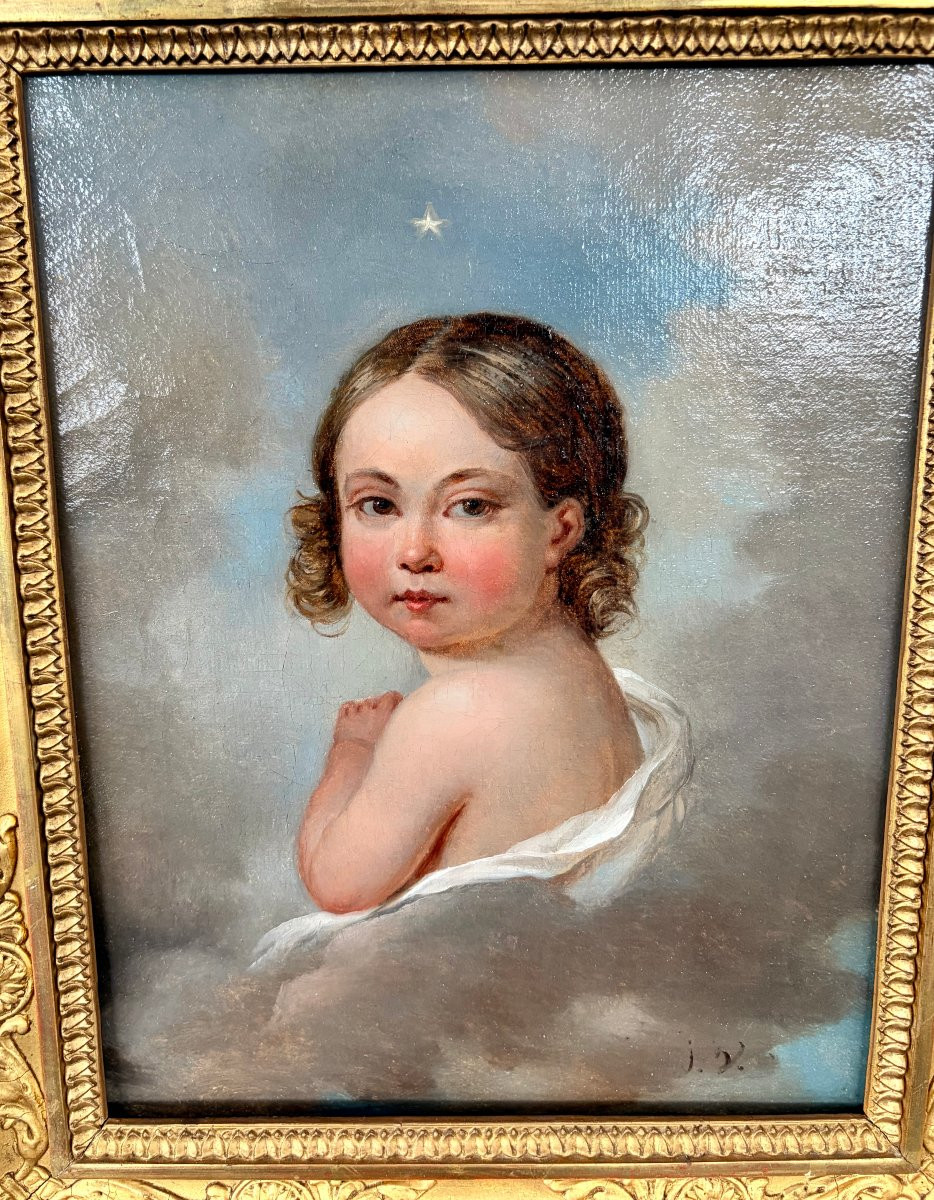 Painting Of A Young Child From The Restoration Period -photo-1