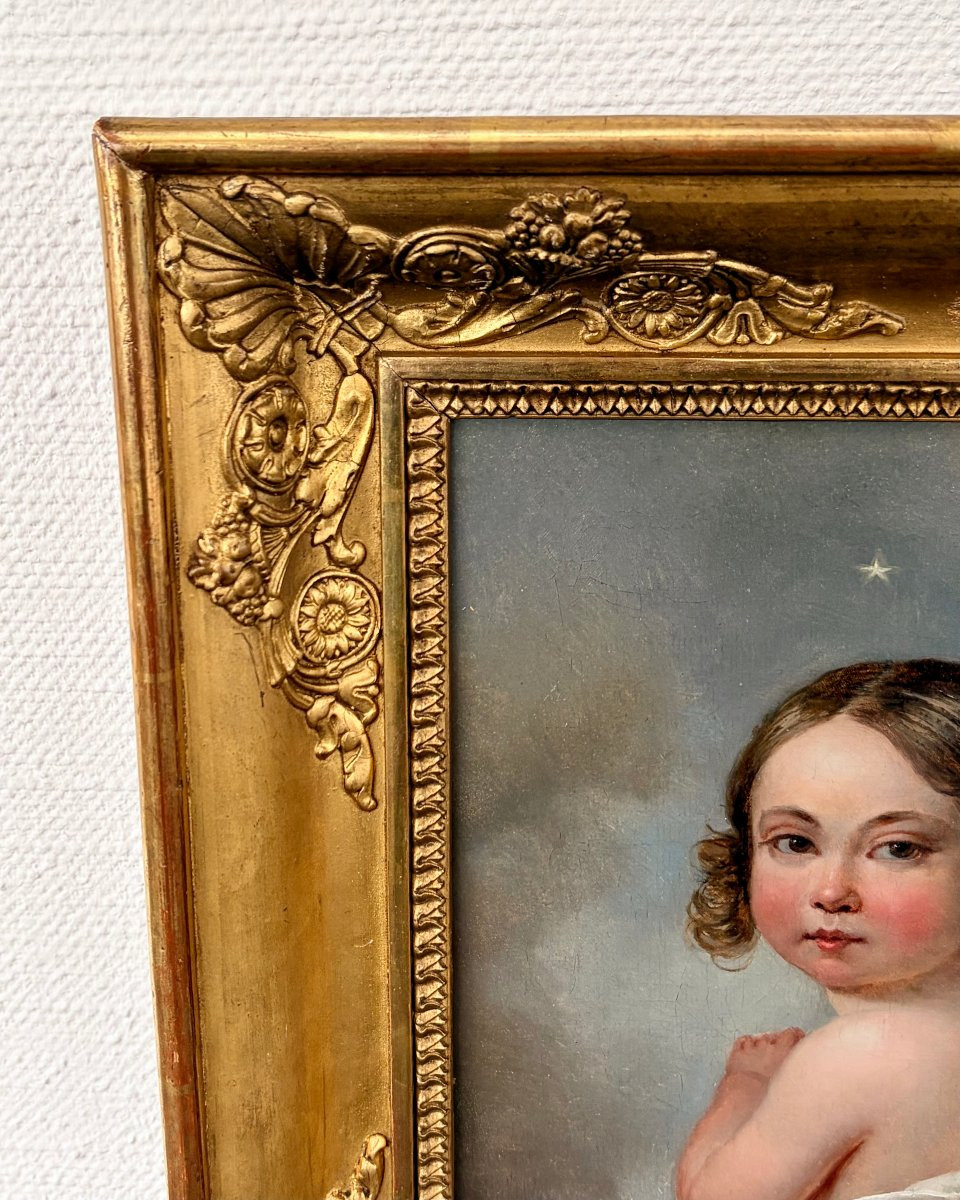 Painting Of A Young Child From The Restoration Period -photo-3