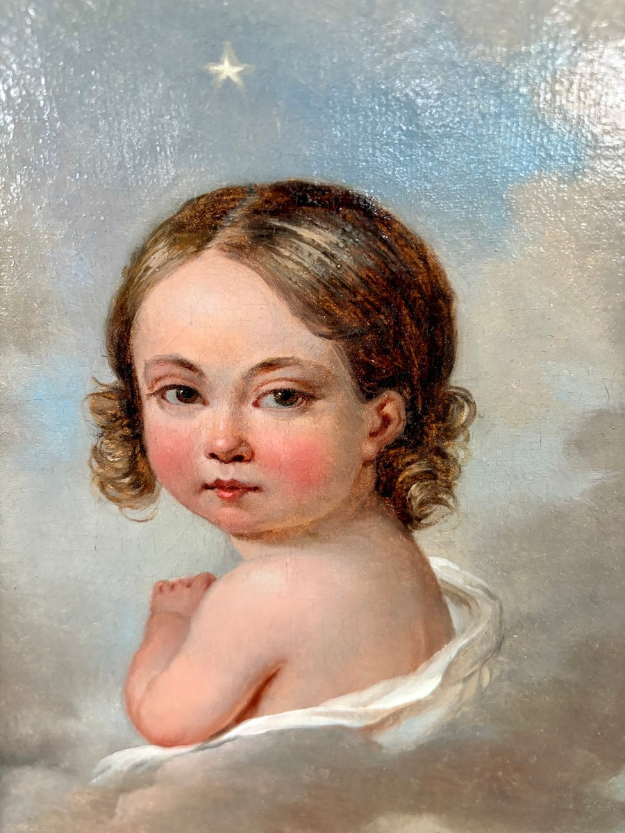 Painting Of A Young Child From The Restoration Period -photo-5