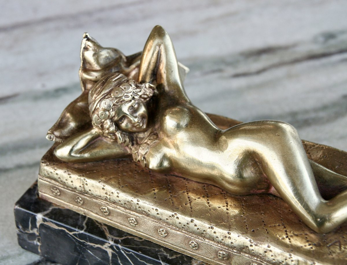 Bronze de femme Art Nouveau de A. GORY-photo-3