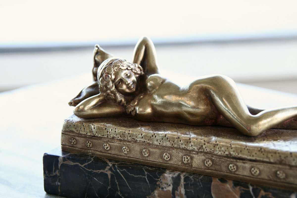 Bronze de femme Art Nouveau de A. GORY-photo-6
