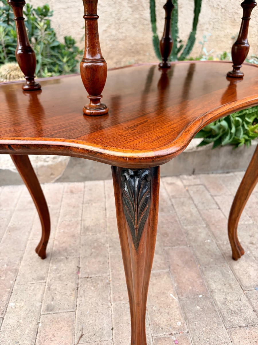 19th Century Tea Table In Exotic Wood -photo-2
