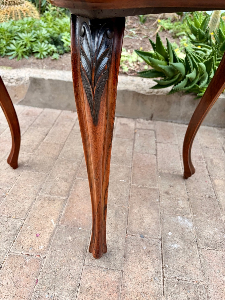 19th Century Tea Table In Exotic Wood -photo-4