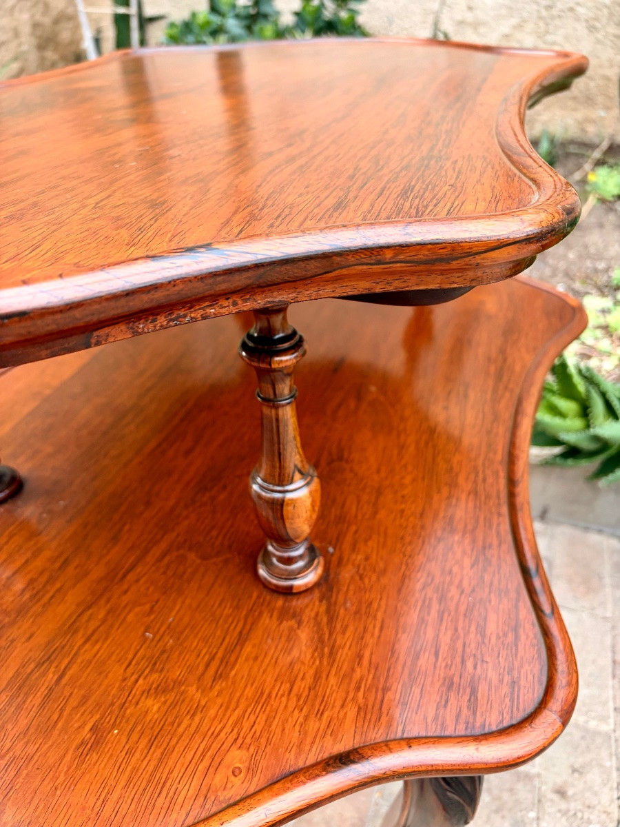19th Century Tea Table In Exotic Wood -photo-6