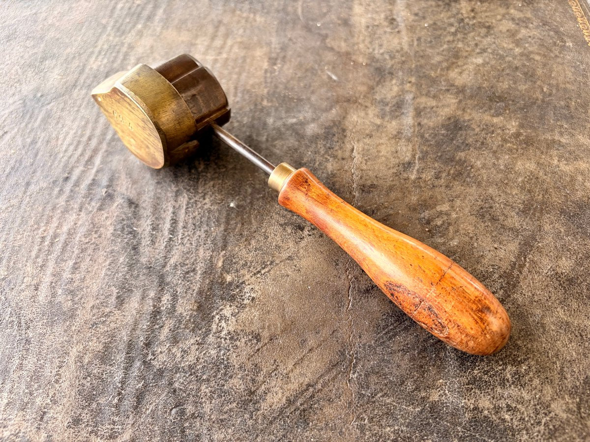 fer à gaufrer XIXème en bronze -photo-1