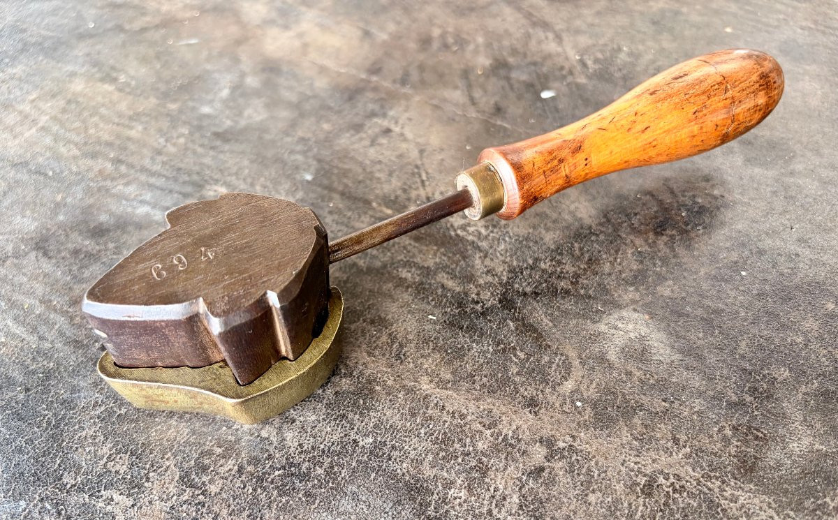 fer à gaufrer XIXème en bronze -photo-6