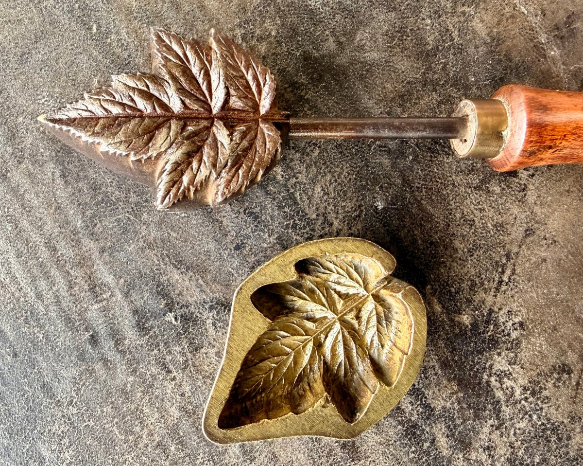 fer à gaufrer XIXème en bronze -photo-8