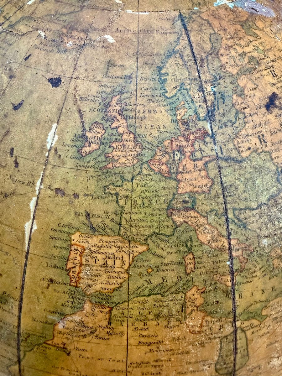 English Table Globe By W. & Ak Johnston 1854-photo-1