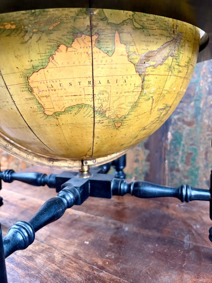 English Table Globe By W. & Ak Johnston 1854-photo-2