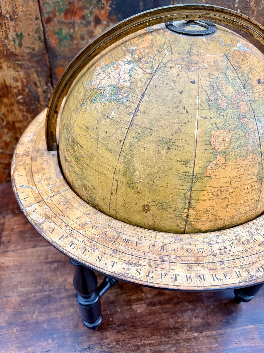 English Table Globe By W. & Ak Johnston 1854-photo-4